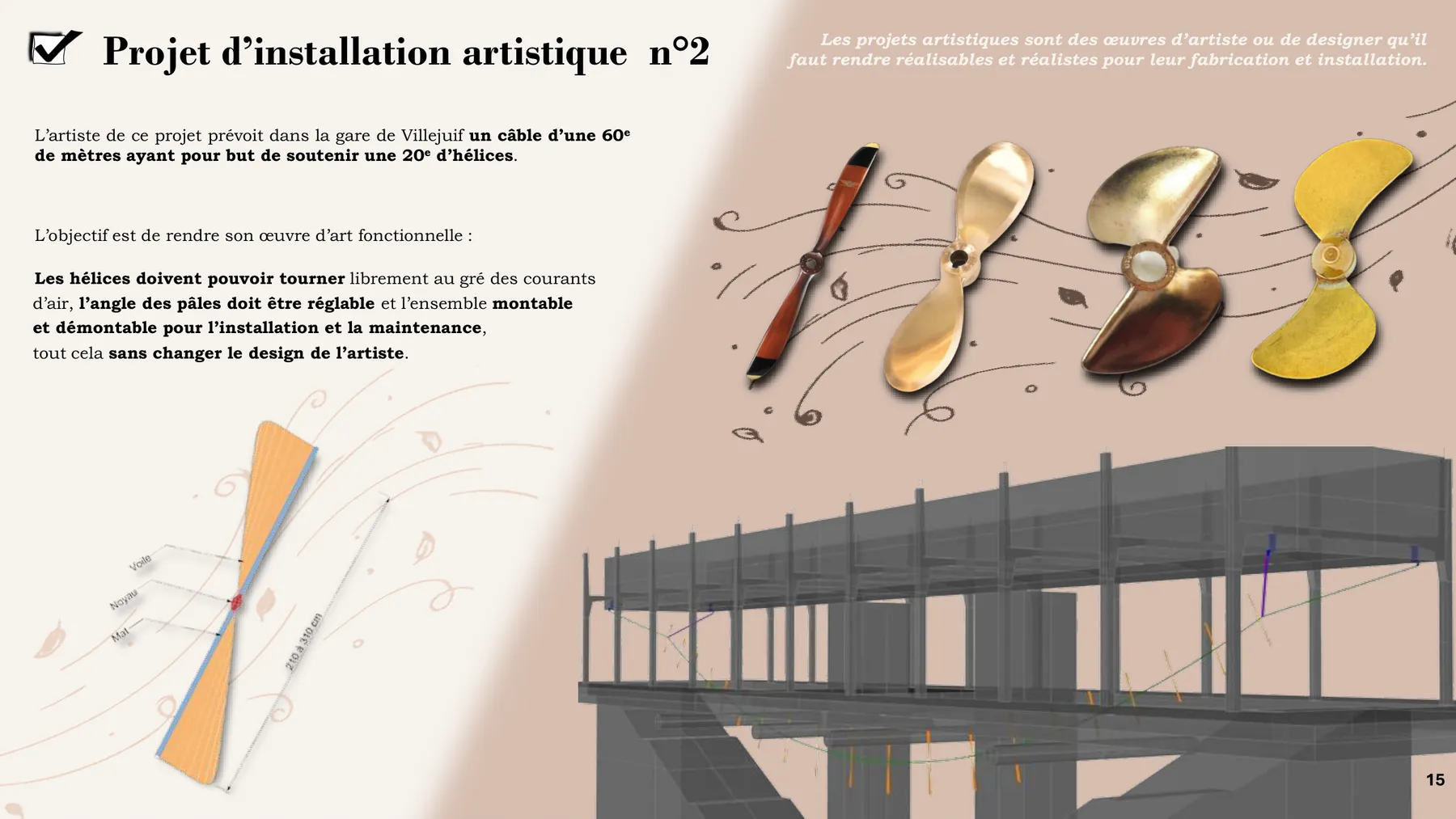 Planche 15 du portfolio — Hélices de la gare de Villejuif
